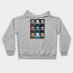 Jack Smith - Pop Art - Profile - subdued Kids Hoodie